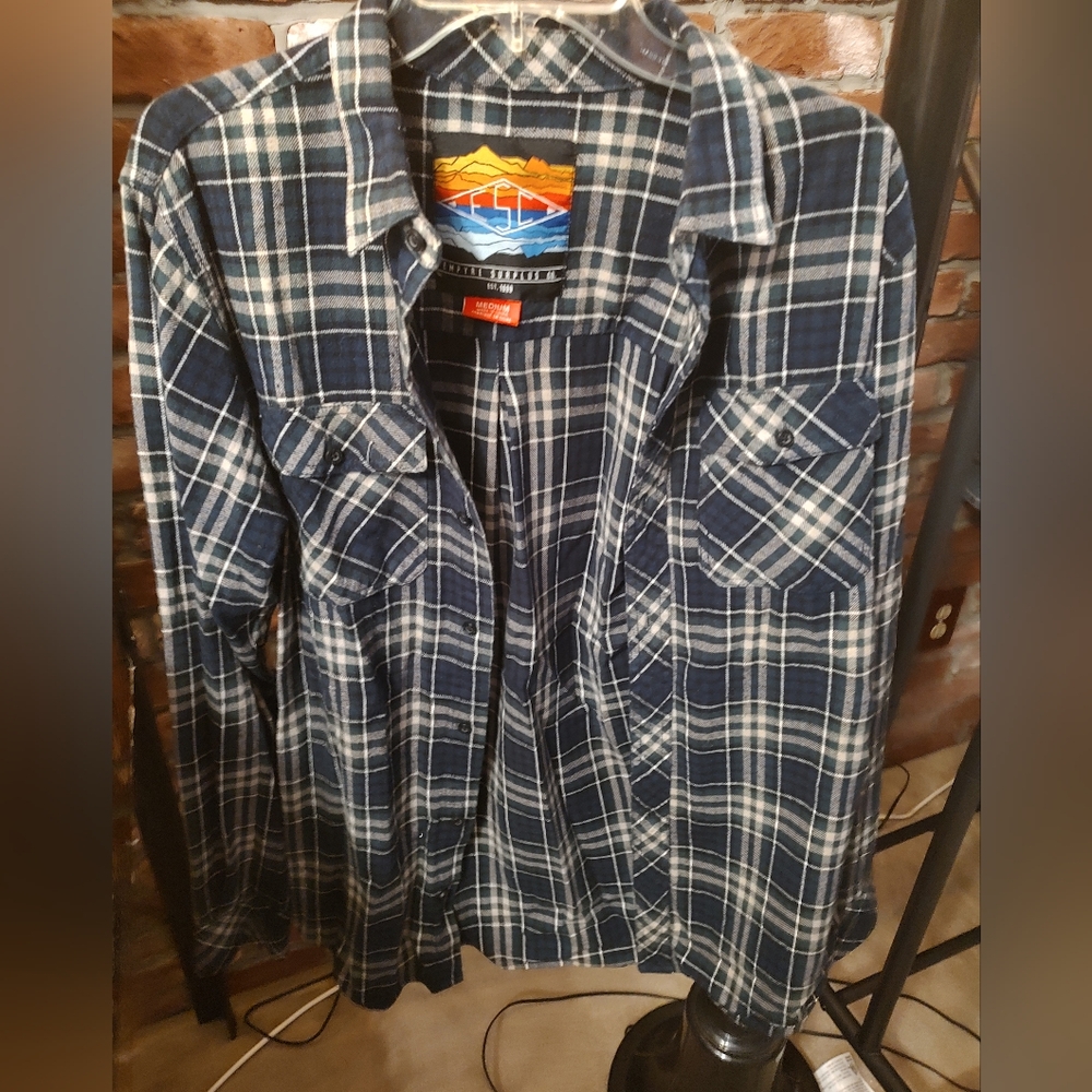 EUC Empyre Surplus straight fit flannel shirt